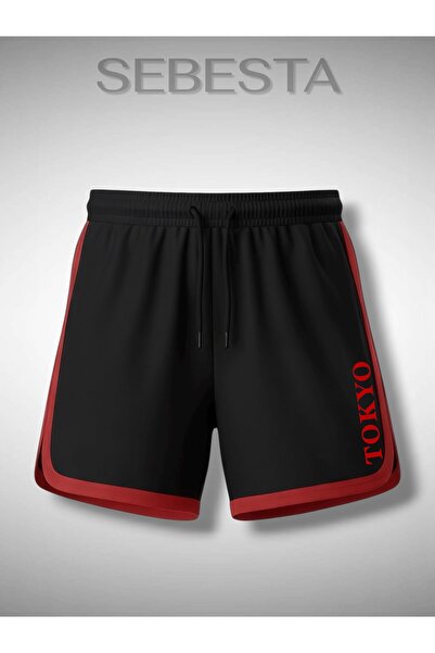 Sebesta Fashion Tokyo Printed Premium Jersey Piped Sportsman Shorts