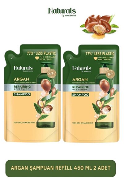 Naturals By Watsons Argan Şampuan Refill 450 ml 2 Adet