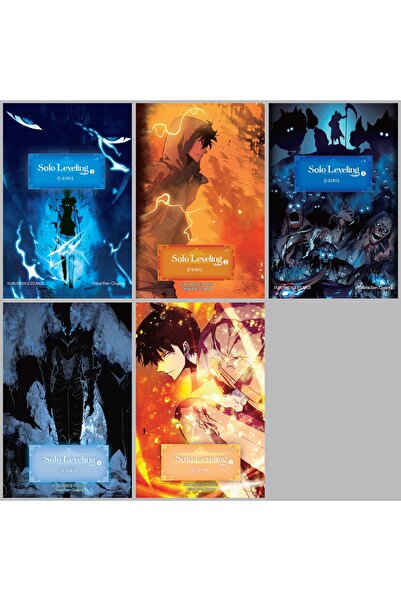 Komik Şeyler Solo Leveling Webtoon 1-5. Ciltler Kuşe Kağıt - Varyant Kapak