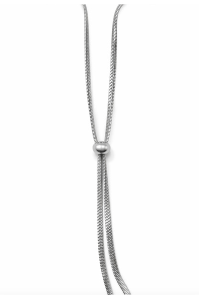 GLOW ACCESSORIES BAE Stainless Steel Italian Chain Sliding Necklace