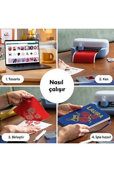 Cricut 2012185 JOY 2 BAŞLANGIÇ PAKETİ (Kesici Makine + Sarf Malzemeleri Paketi)