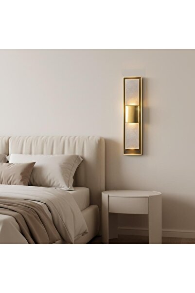 Elizim Home Lighting Dikey Gold Ledli Şarjlı Aplik