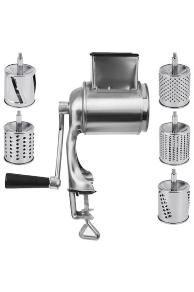 OEM Manual Grater for Vegetables with 5 Interchangeable Blades, Orion, Stainl...