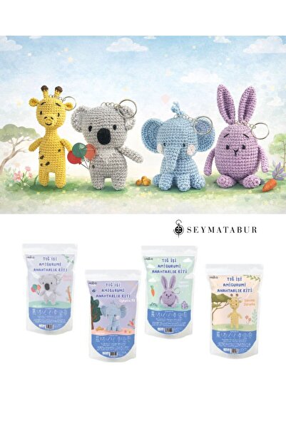 seymatabur Μίνι Αμιγκουρόμι Κιτ Μπρελόκ 4 Μοντέλα σε ένα