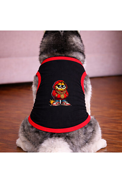 petite pati Black Garf Dog Tshirt Dog Outfit (100% Cotton Combed Cotton) Smal...