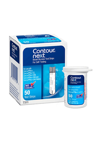 CONTOUR مجموعة جهاز قياس نسبة السكر في الدم + علبة شرائط (50 شريط) كونتر نيكست