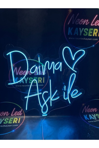 NEON LED KAYSERİ Daima aşk ile Neon led yazı nişan düğün led