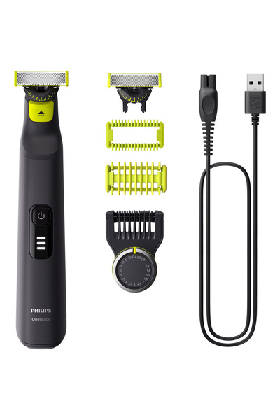 Philips Aparat de ras OneBlade Pro QP6542/15 (0,2 mm) și aparat de tuns (0,4-...