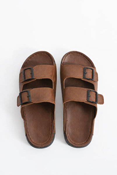 colex sports Men's Faux Leather Orthopedic Comfortable Sole Men's Slippers