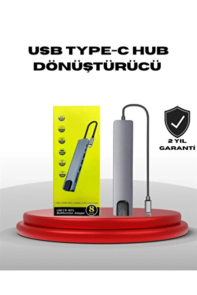 Epilons 4k Hdmı Çıkışlı, Gigabit Ethernet'li Usb‑c Çoklu Port Hub
