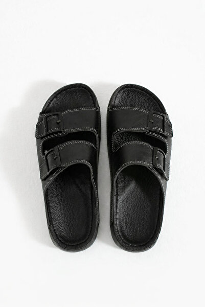 colex sports Men's Faux Leather Orthopedic Comfortable Sole Men's Slippers