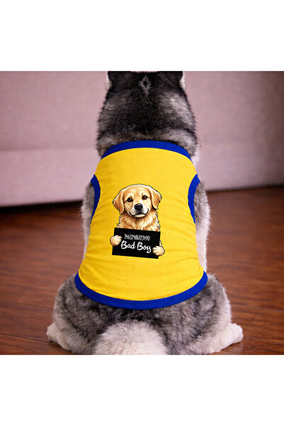 petite pati تي شيرت ساري وانتد جولدن دوج للكلاب (100% قطن ممشط قطن%) للسلالات...