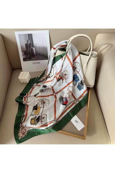 Venus Design Patterned Shawl-Foulard 90X90