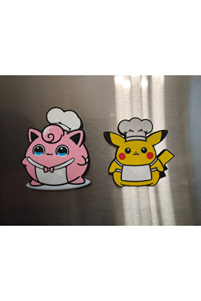 ADA 3D Pokemon Pikachu Jigglypuff Aşçı Kostümlü Anime Karakterleri Dekoratif ...