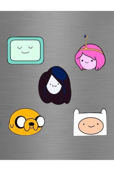 ADA 3D Adventure Time Finn Ve Jake Köpek Figürlü Dekoratif Çizgi Film Buzdola...