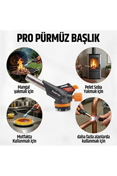 kamptek kamp teknolojisi KAMPTEK PRO PÜRMÜZ BASLIK 509C | 1300°C Torch - Mang...