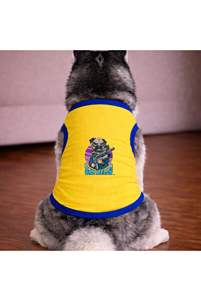 petite pati تي شيرت ساري هيلو دوج للكلاب (100% قطن ممشط قطن%) للسلالات الصغير...