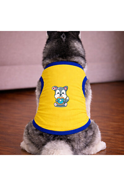 petite pati تي شيرت ساري سمايل للكلاب (100% قطن ممشط قطن%) للسلالات الصغيرة و...