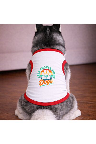 petite pati تي شيرت أبيض للكلاب من White More Dogs (100% قطن ممشط قطن%) للسلا...