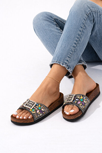 MOON CLOUD TAŞ DETAYLI BANTLI YAZLIK TERLİK SOKAK-EV-ÇEYİZLİK-HEDİYELİK-PLAJ ...