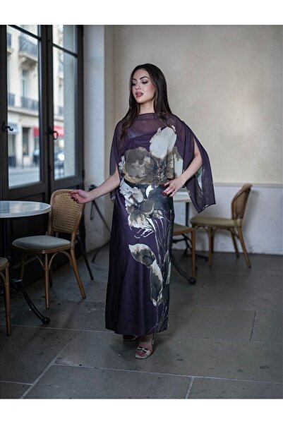 gmax Women's chiffon dress with a floral print