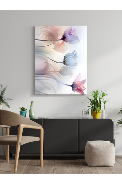 visdora Διακοσμητικός πίνακας ζωγραφικής σε καμβά με πολύχρωμα λουλούδια Διακ...