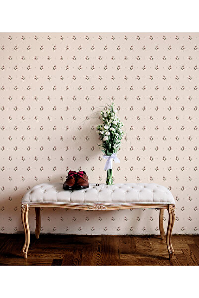 Tasarım Tomurcuk ve Yapraklar Minimal Konsept Duvar Kağıdı