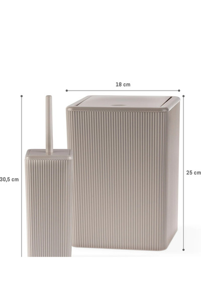 Madame Coco Keli 2-dijelni set za kupatilo - svetlo braon