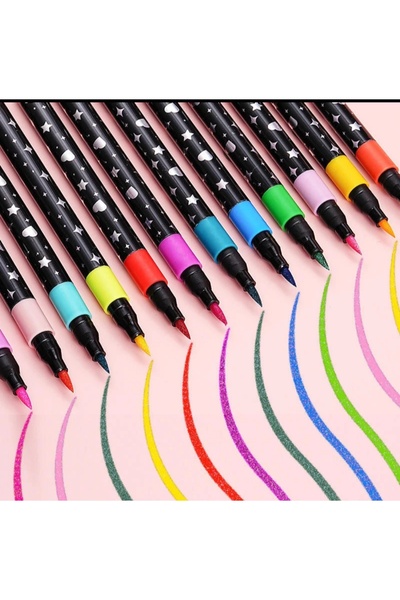 Fidanx Acrylic Pencils Set Gilt Glittering Pearl S Glittery Soft Tip Professi...