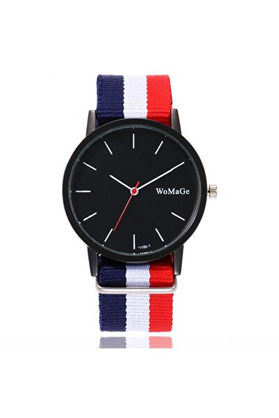 GENERAL Men's watch with a modern design and a colorful fabric strap from Wimaj