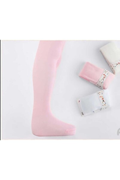 EFİLACCESSORİES 1-2 Years Old Baby Girl Plain 3-Piece Tights