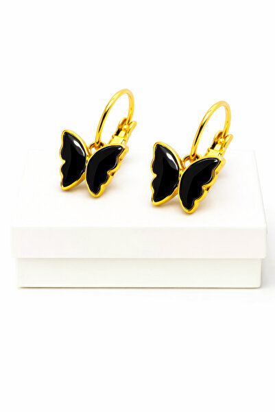 MakeWell Butterfly Design Zircon Stone Clip-On Earrings for Pierced Ears