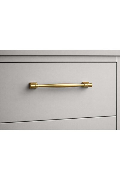 ÜNLÜ GROUP Selvi Kulp 160 mm Mat Altın Mutfak Mobilya Dolap Çekmece Kulpu