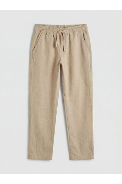 LC Waikiki Lcw Kids Beige Regular Fit Boy's Poplin Pants