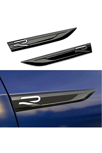 bigkey VOLKSWAGEN UYUMLU YENİ GOLF 8 R-LINE YAN ÇAMURLUK BIÇAK LOGOSU ARMASI