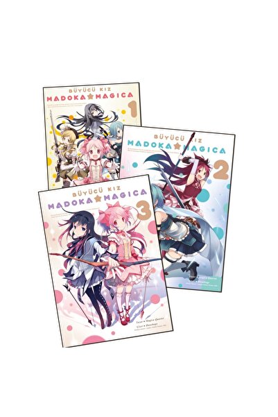 Komik Şeyler Büyücü Kız Madoka Magica 1-3. Ciltler Manga Seti