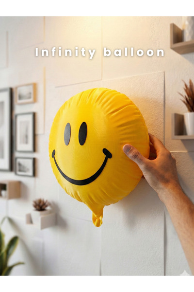 Della Smiley Balon Duvar Dekoru Sarı Balon Duvar Süsü Çocuk Odası Dekorasyonu...