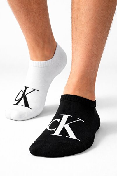 Calvin Klein مجموعة من قطن عضوي جوارب رجالية مريحة من CK مكونة من قطعتين