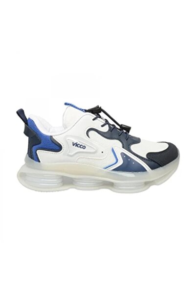Vicco Mask Unisex Children's Sports Orthopedic Shoes White Navy Blue
