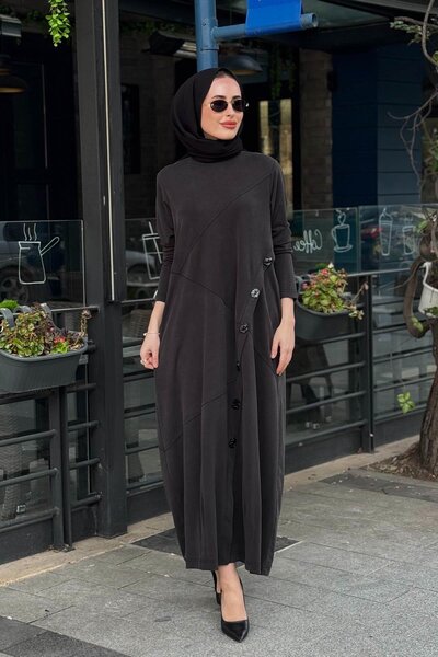 Nurcan Çetin Elbise 26131 Siyah