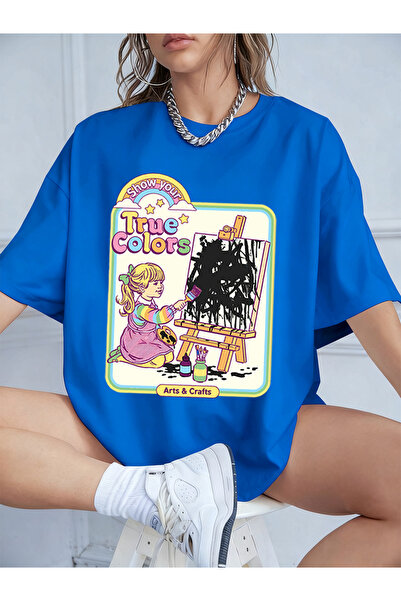 NOISSEY Colecția de tricouri pentru femei Urban Pop Graphic Cod 5609