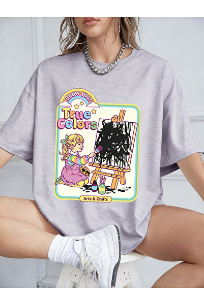 NOISSEY Colecția de tricouri pentru femei Urban Pop Graphic Cod 5123