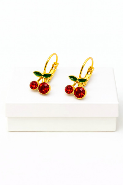 MakeWell Heart Cherry Strawberry Ladybug Design Clip on Earrings for Pierced ...