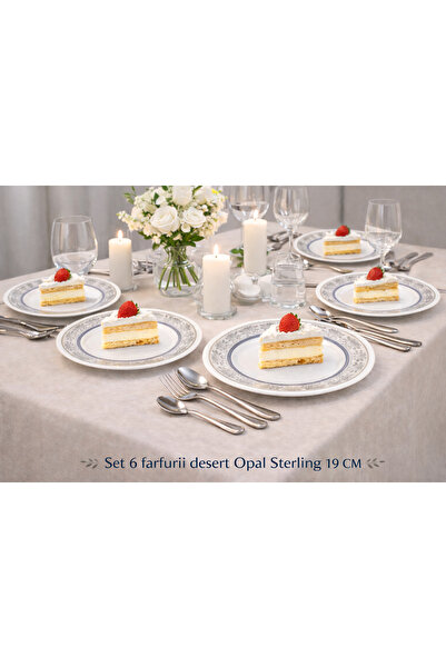 Sterling SET 6 FARFURII DESERT OPAL 19 CM