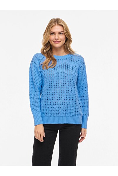 VILA Strickpullover VIOA Rundhals