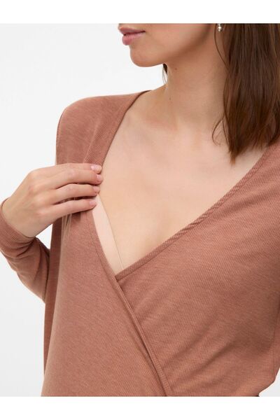 Mama Licious 2-teiliges Set Normal geschnitten V-Ausschnitt T-Shirt