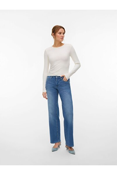 Vero Moda Jeans VMLEXI-STRETCH Mid Rise Weiter Beinschnitt Jeans