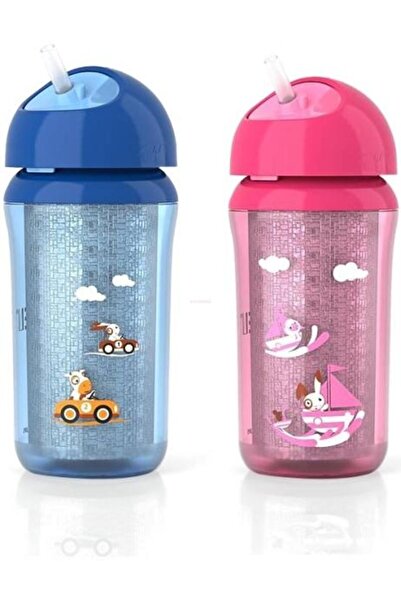 Philips Avent Cana termoizolanta cu pai SCF766/00, 260 ml, 12 luni+