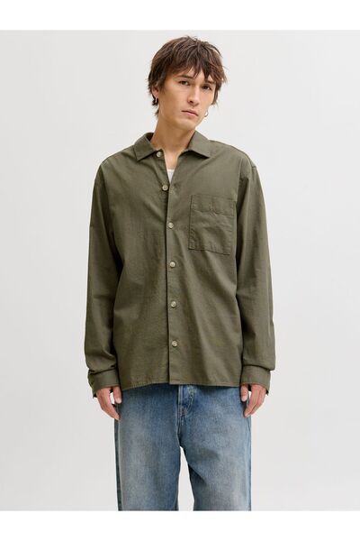Jack & Jones Vrchní košile Pohodlný střih Vrchní košile