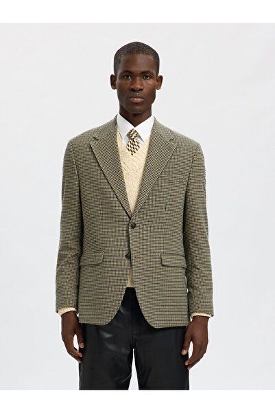 SELECTED Einreihiger Blazer Karierter